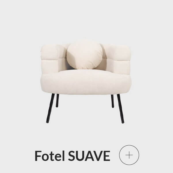 Fotel minimalistyczny beżowy