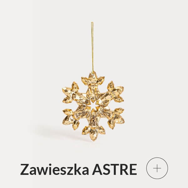 Zawieszka choinkowa śnieżynka złota