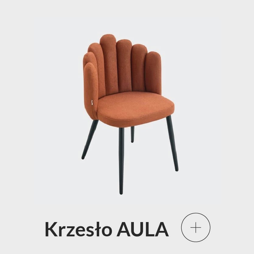 Krzesło muszla pomarańczowe