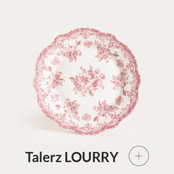 talerz deserowy porcelanowy