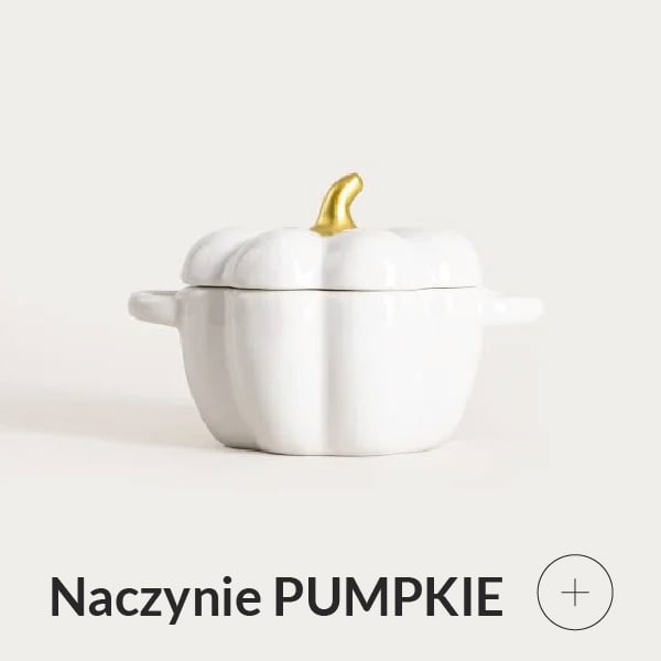 naczynie żeliwne emaliowane w kształcie dyni