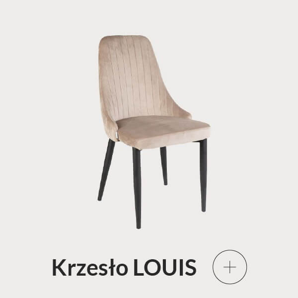 Krzesło welurowe beżowe