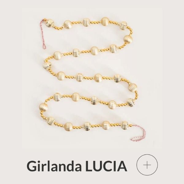 Girlanda świąteczna złota