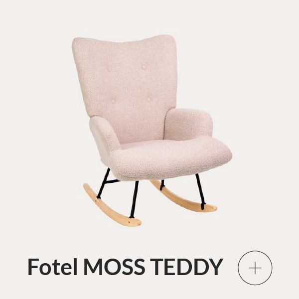 Fotel bujany różowy