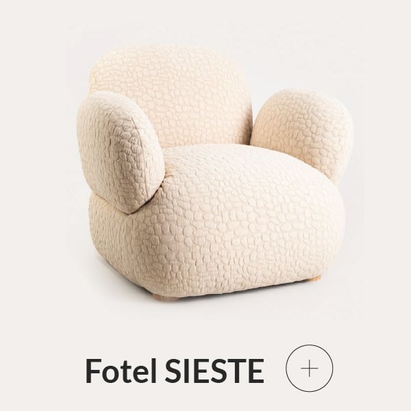 Fotel w kolorze ecru