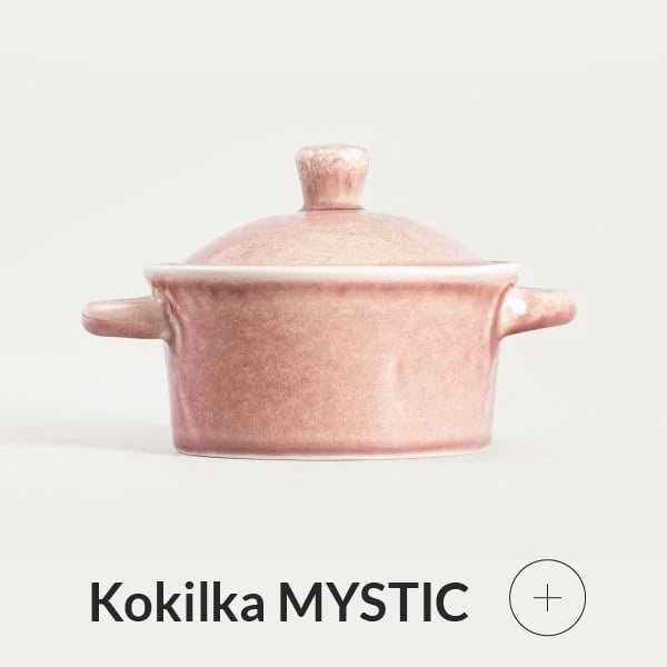 Kokilka różowa z kamionki