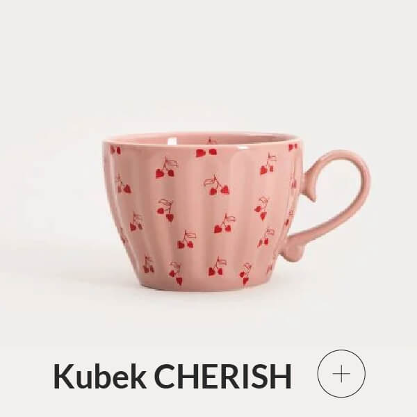 Kubek walentynkowy różowy