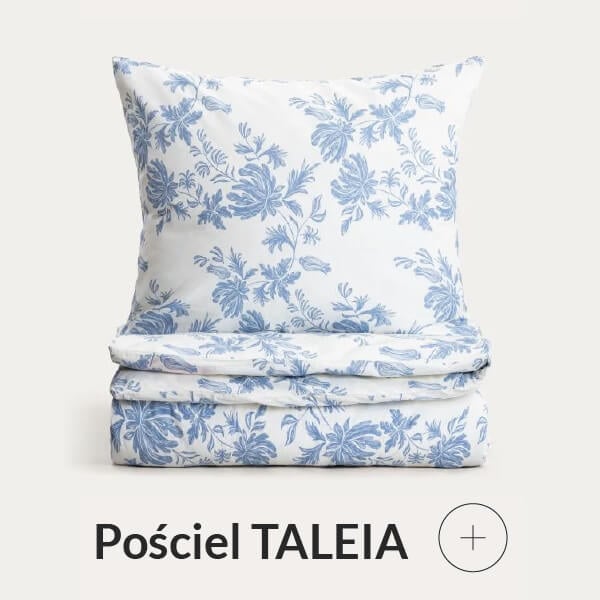 Pościel bawełniana w niebieski wzór