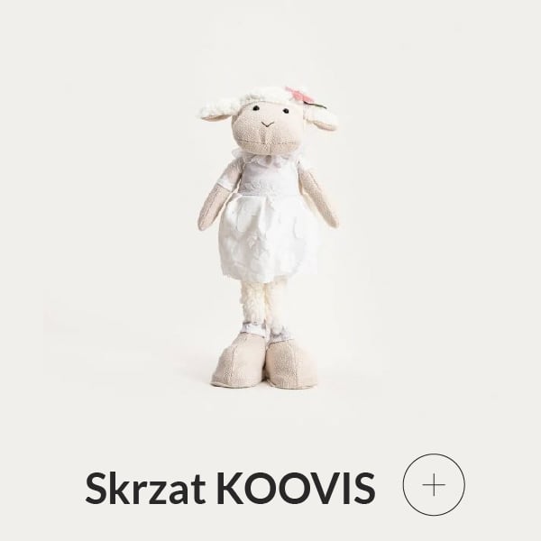 Skrzat stojący wielkanocny baranek