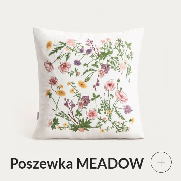 Poszewka dekoracyjna w kwiaty