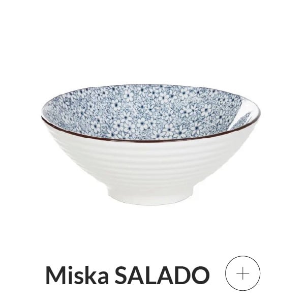 Miska do ramenu w kwiatki