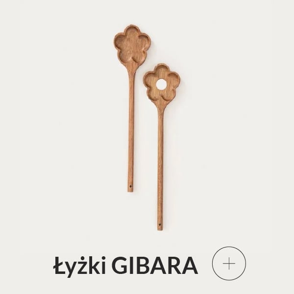 Łyżki do sałatki w kształcie kwiatka