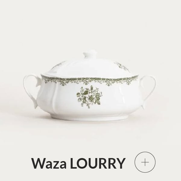 Waza porcelanowa zielona