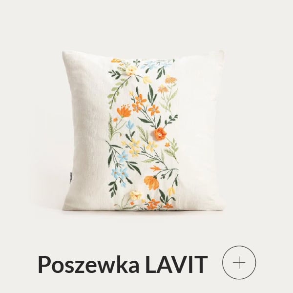 Poszewka dekoracyjna w kwiaty