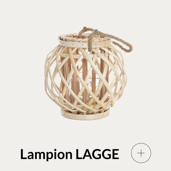 Lampion ogrodowy pleciony