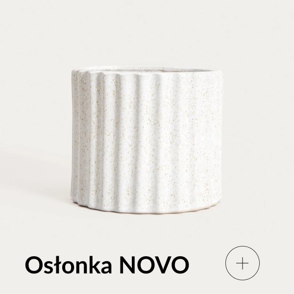 Osłonka na doniczkę ryflowana