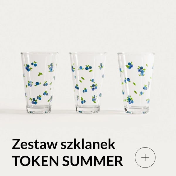 Zestaw szklanek w borówki