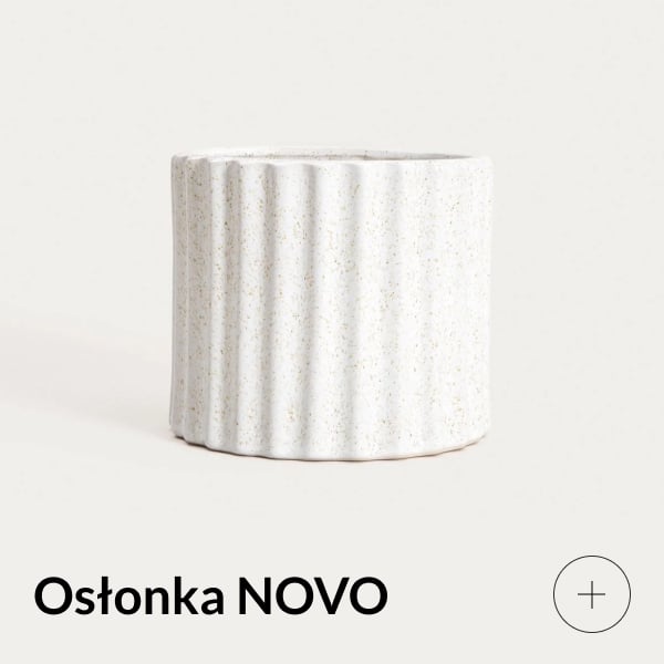 ceramiczna osłonka doniczki na kwiatek NOVO