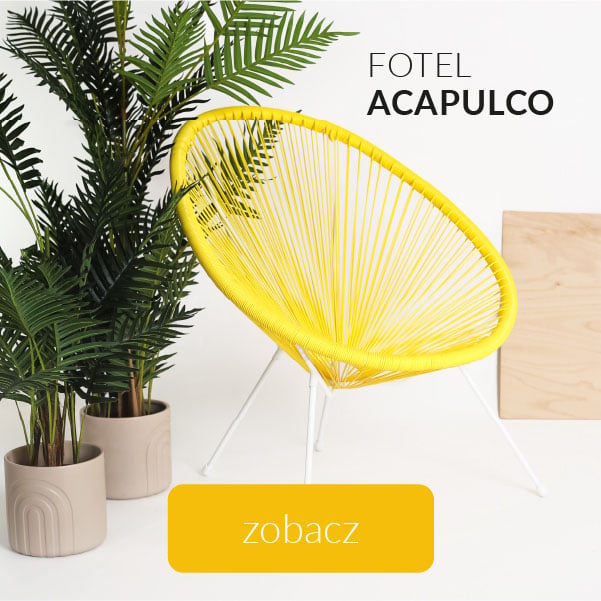 Fotel acapulco żółty