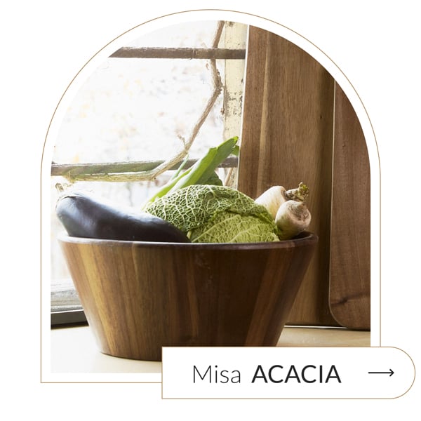 misa naturalna drewniana acacia calm nature