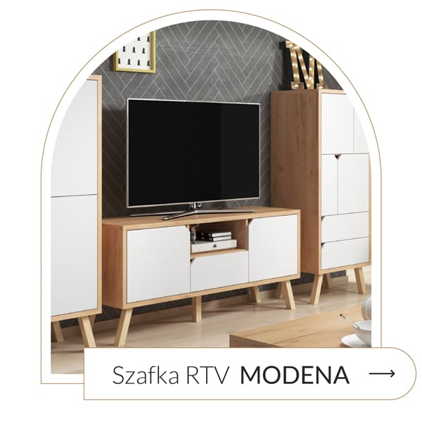 szafka rtv dąb craft złoty