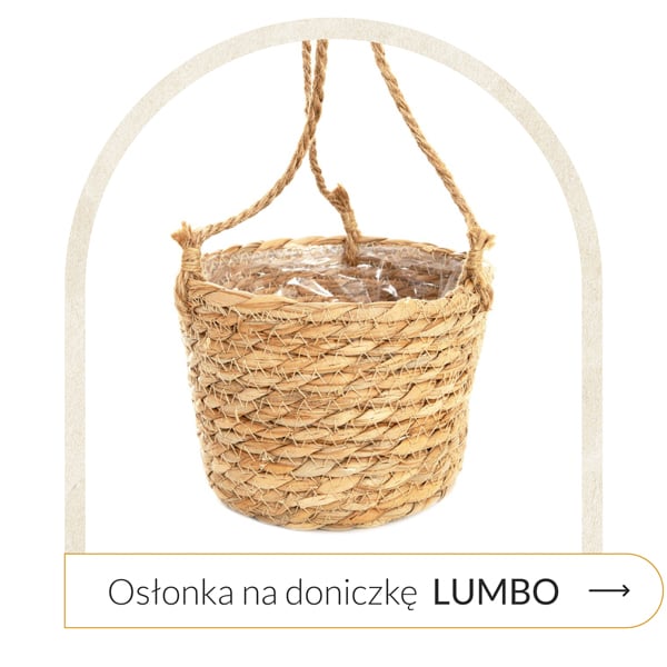 osłonka na doniczkę wisząca