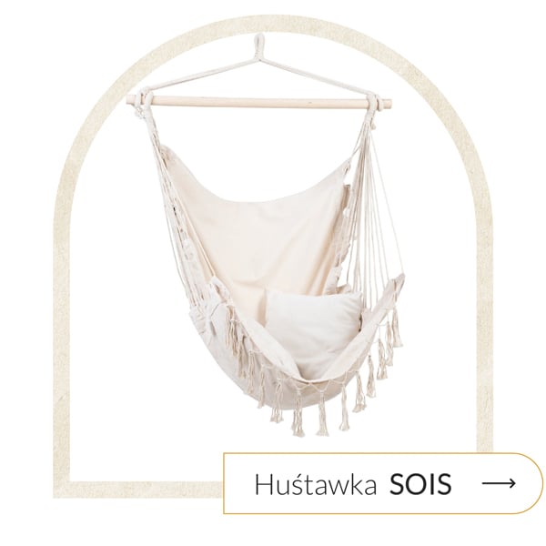 huśtawka na balkon ecru