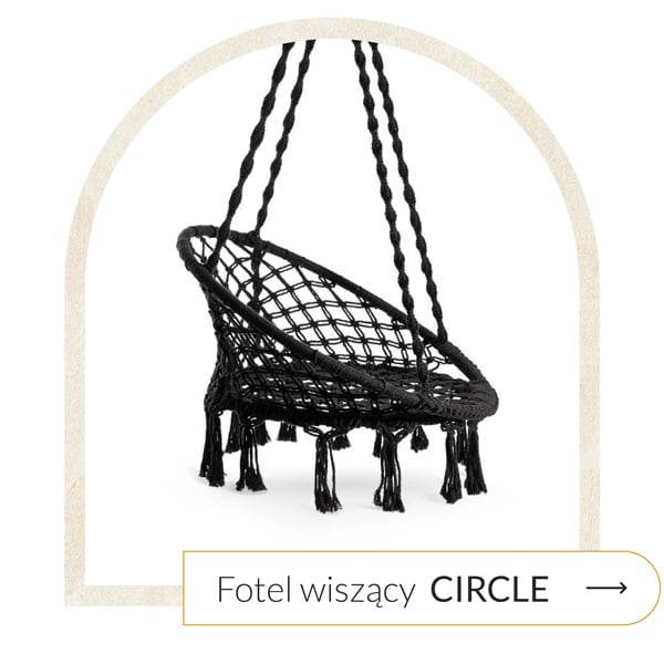 Fotel kula wiszący ogrodowy