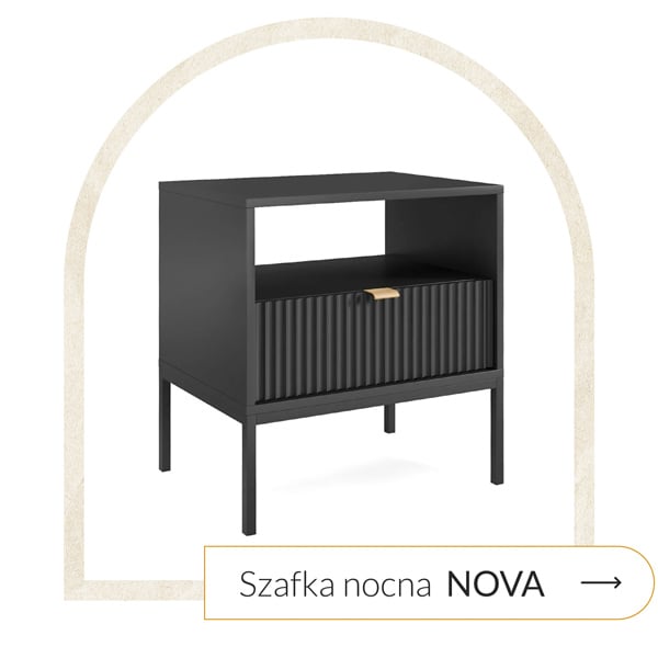 szafka nocna czarna
