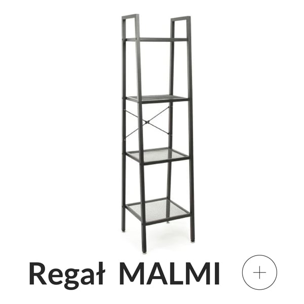 Regał metalowy czarny