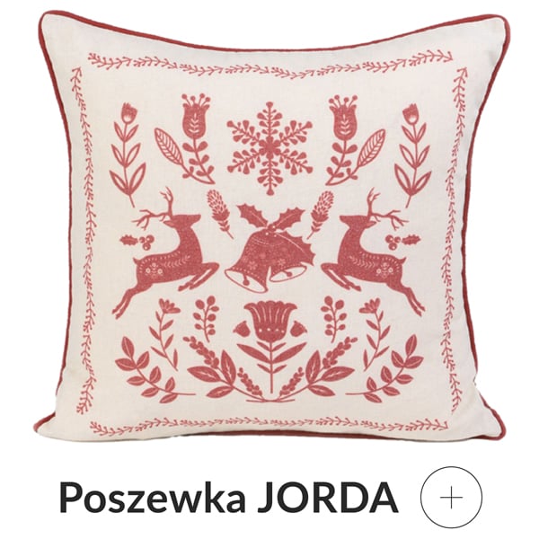 poszewka świąteczna w folkowe wzory