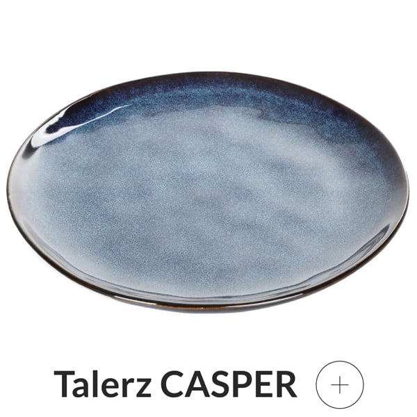 Talerz deserowy granatowy