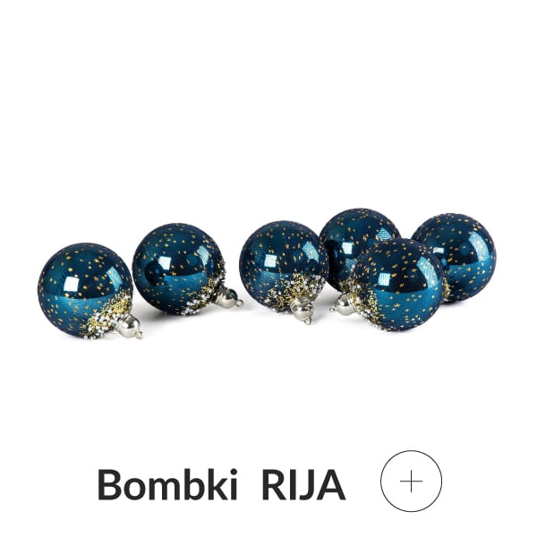 Bombki choinkowe granatowe