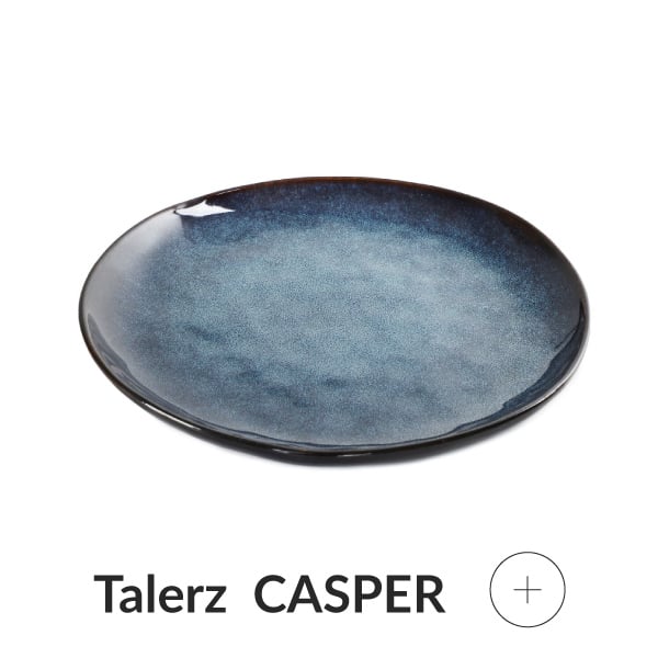 Talerz obiadowy granatowy