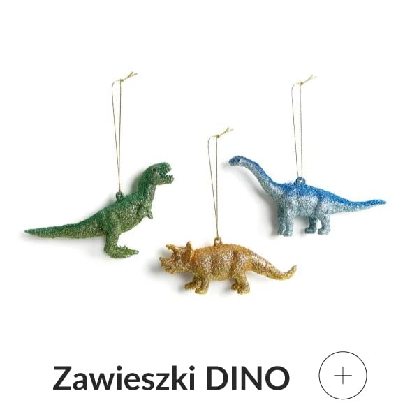 Zawieszki na choinkę dinozaur