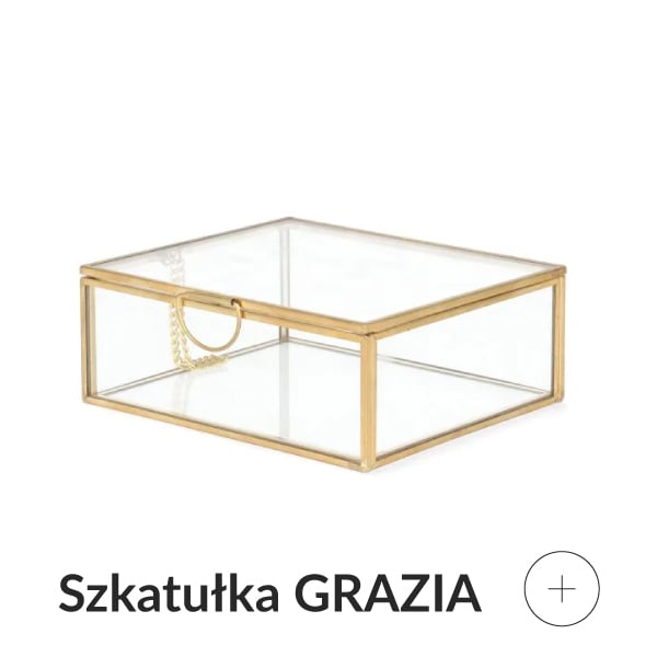 Szkatułka na biżuterię złota