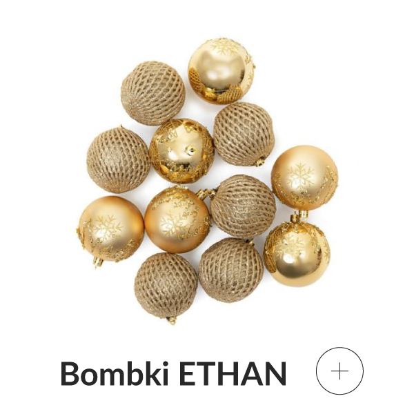 Bombki złote zestaw