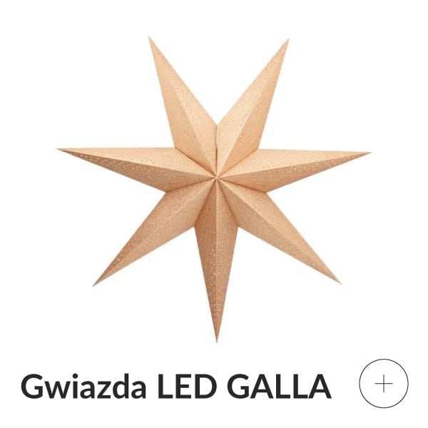 Gwiazda led złota