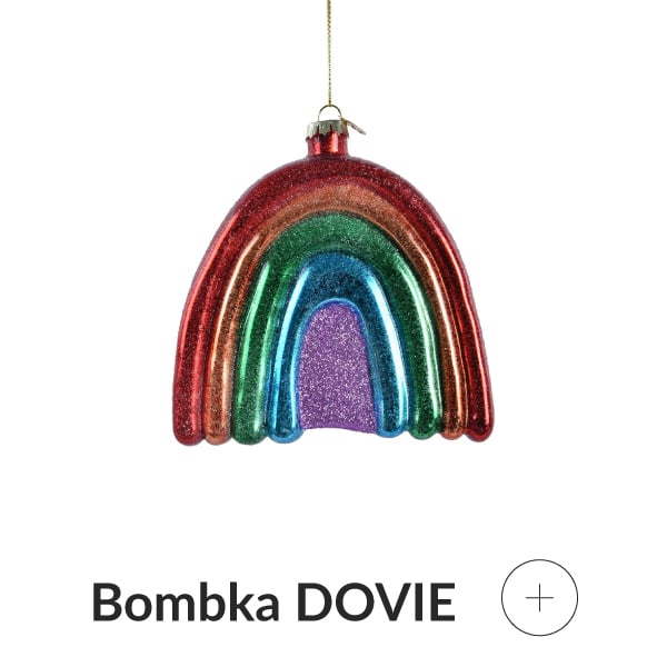 bombka szklana tęcza