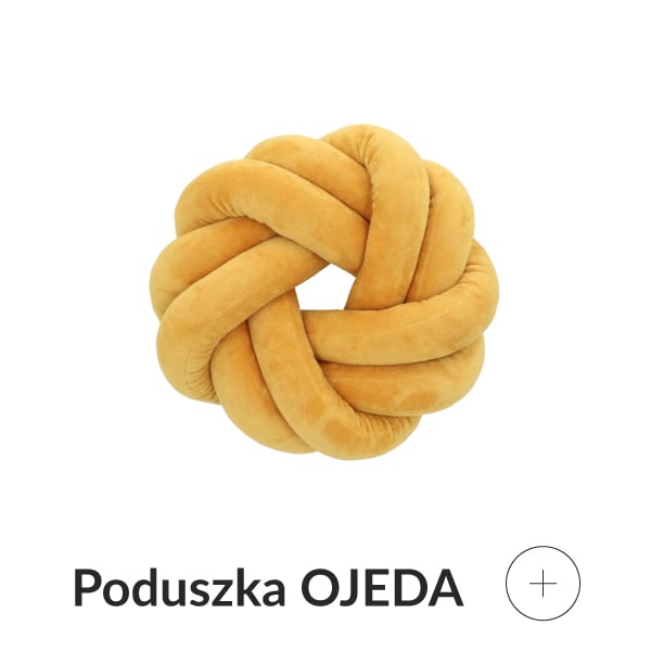 Poduszka węzeł musztardowa
