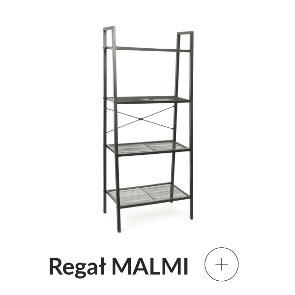 Regał metalowy czarny