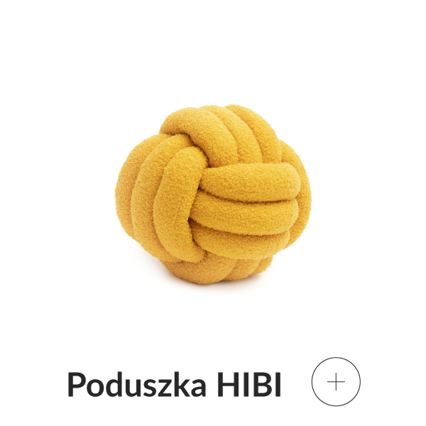 Poduszka musztardowa supeł