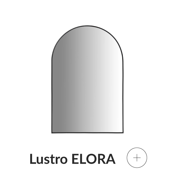 Lustro wiszące czarne