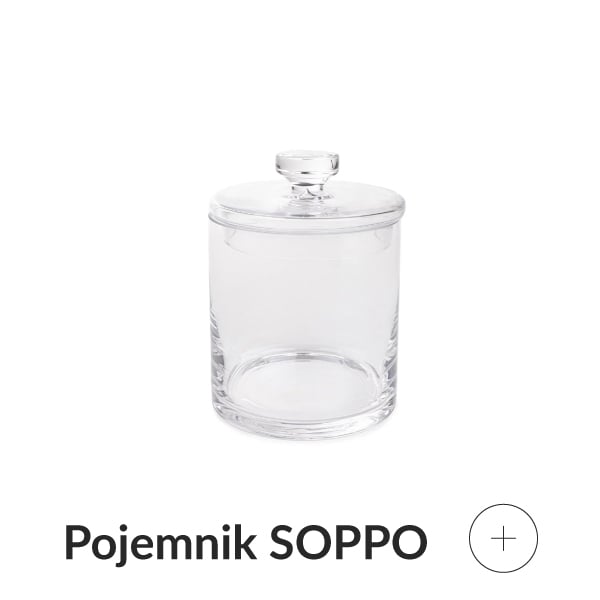 Pojemnik z wieczkiem szklany