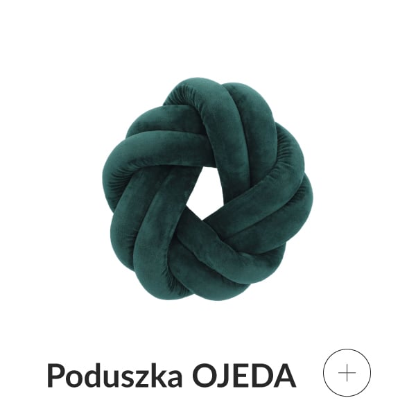 Poduszka węzeł zielona