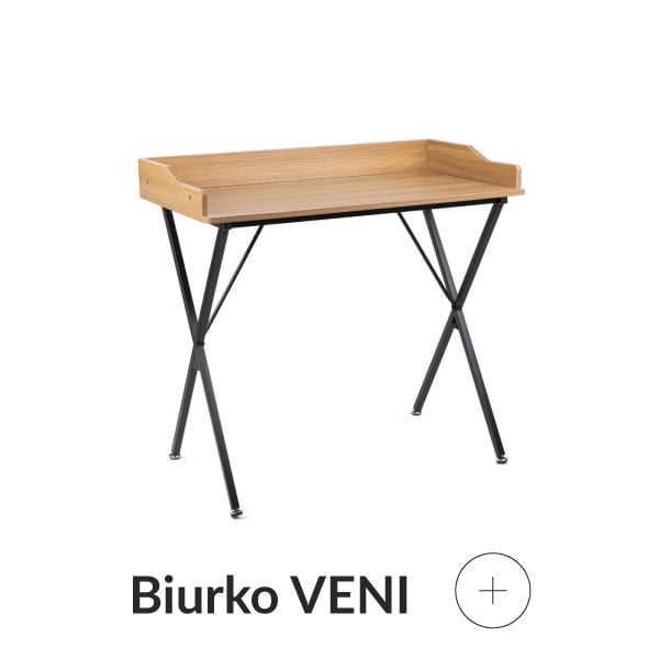 Biurko drewniane skandynawskie