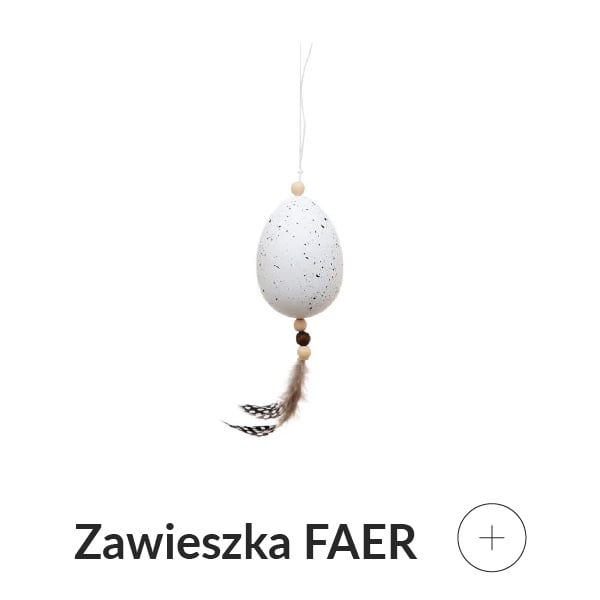 Zawieszka pisanka z piórkiem