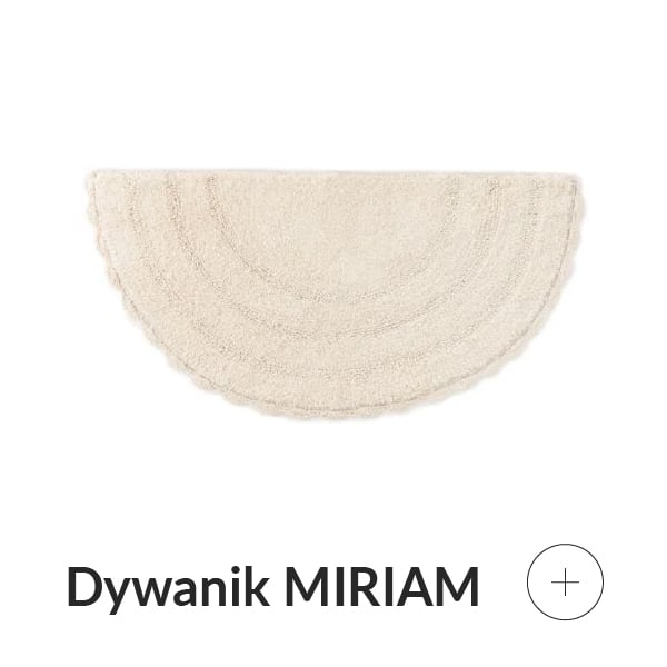 Półokrągły dywanik łazienkowy