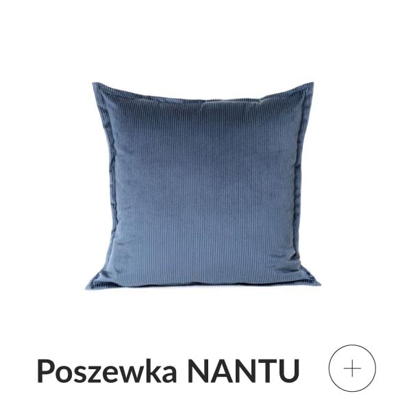 Poszewka dekoracyjna niebieska