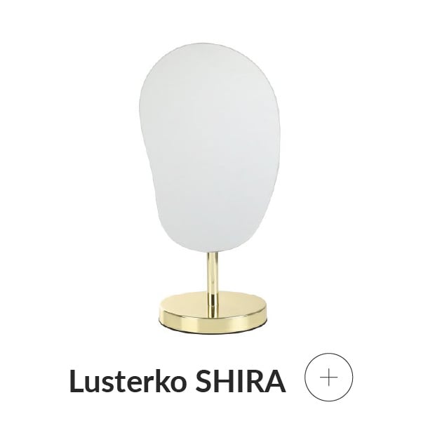 Lusterko kosmetyczne złote
